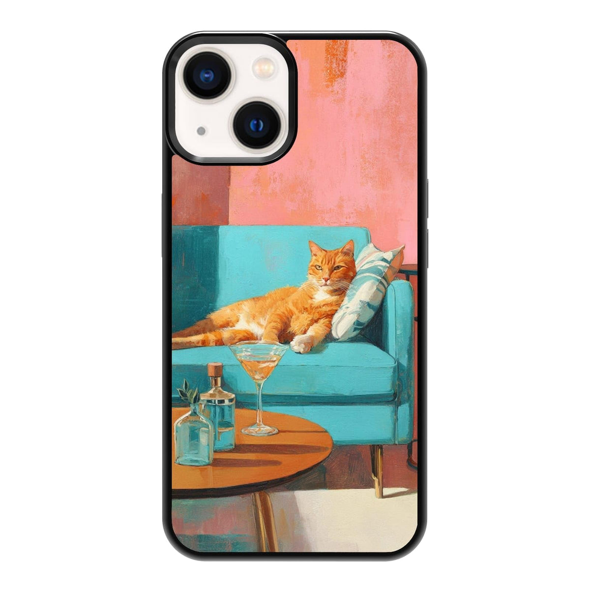 Nature Stained Glass Green Forest Tree Sunlight Phone Case, Shockproof Protective Cover for iPhone 11 12 13 14 15 16 17 Pro Max Plus Mini XR 7 8 SE