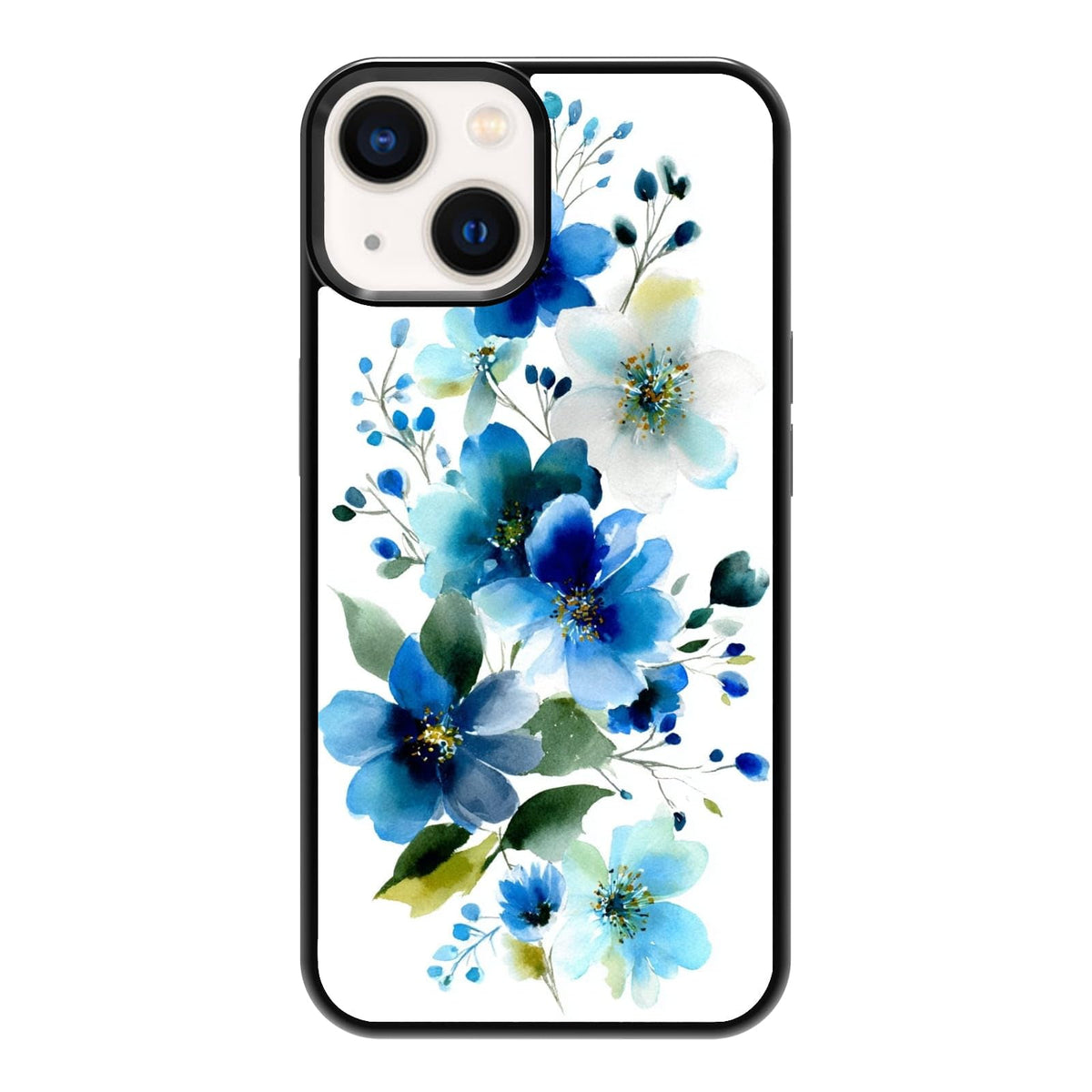 Lush Garden Wildflower Field Green Botanical Nature Aesthetic Phone Case, Shockproof Protective Cover for iPhone 11 12 13 14 15 16 17 Pro Max Plus Mini XR 7 8 SE