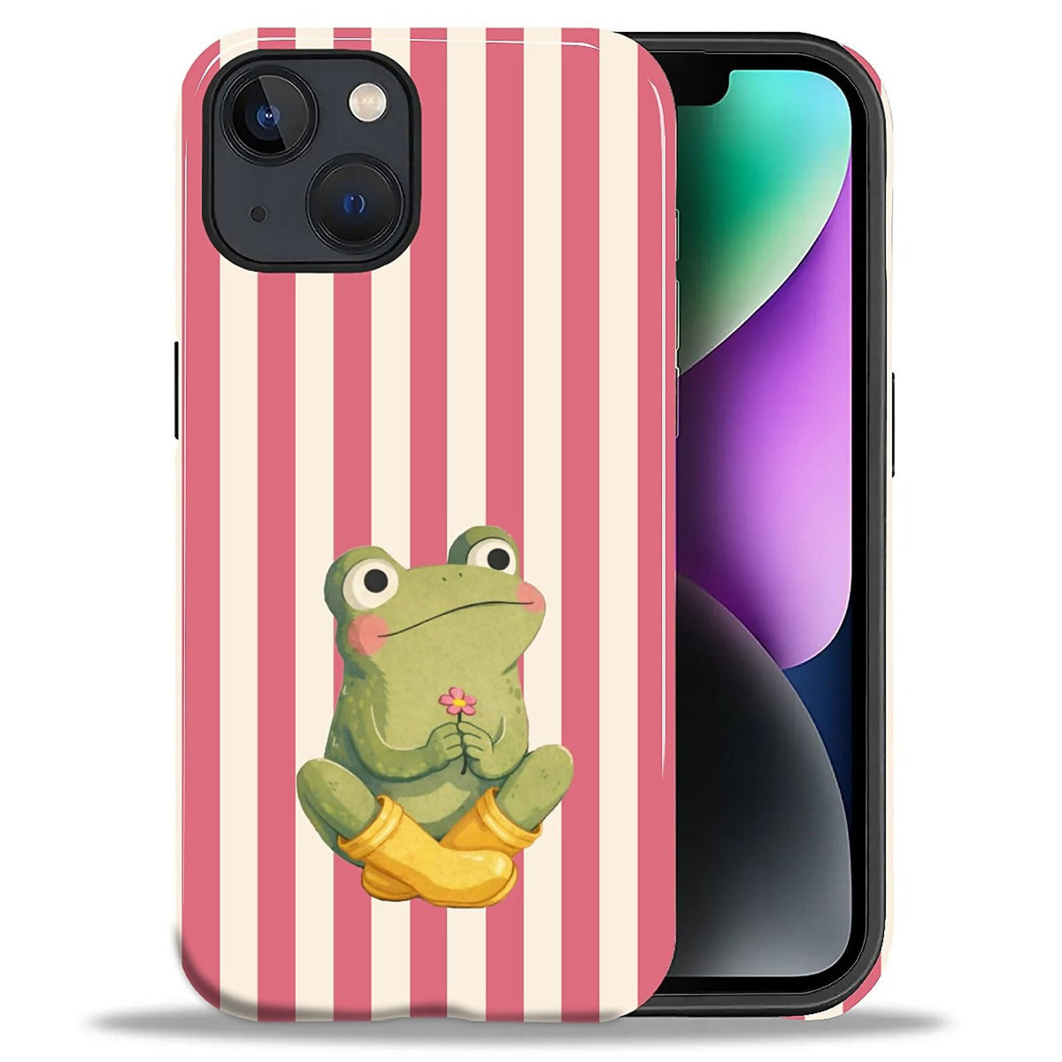 Case Compatible with iPhone 17 Pro,Double Layer Protection, Matte Finish, Anti-Drop and Anti-Fingerprint Armor -Yellow Striped Taco Vacation Sausage Dog Collage