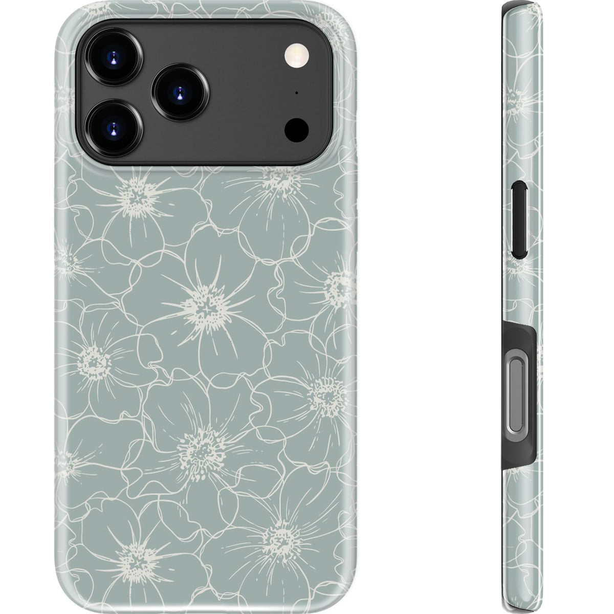 Goodon for iPhone 15 Pro Max Case, Cute Preppy Floral, MagSafe Compatible | Dual-Layer Hard Shell & Silicone, Wireless Charging, Slim Fit Phone Cover with Wildflower Designs for Women Girls