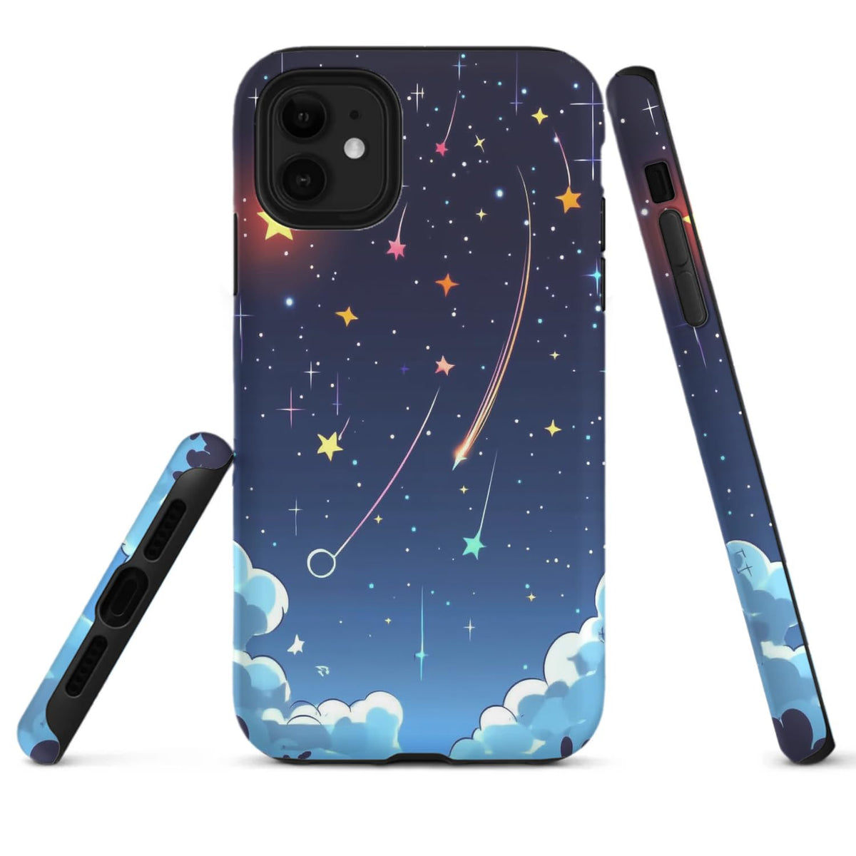 Raindrops Potted Plants Phone Case Compatible with iPhone 16 15 14 13 12 Compatible with Samsung Galaxy S25 S23 Plus S21 FE S22 Dual Layer Sturdy Shockproof Full Protection with Mag-Safe