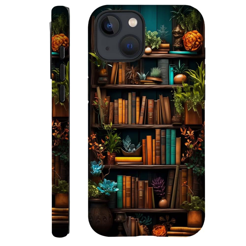 SEized Case Compatible with for iPhone 13 Pro Max,Plants Books Phone Case for Girl Women Boy Men,Durable Protection Case for iPhone 13 Pro Max