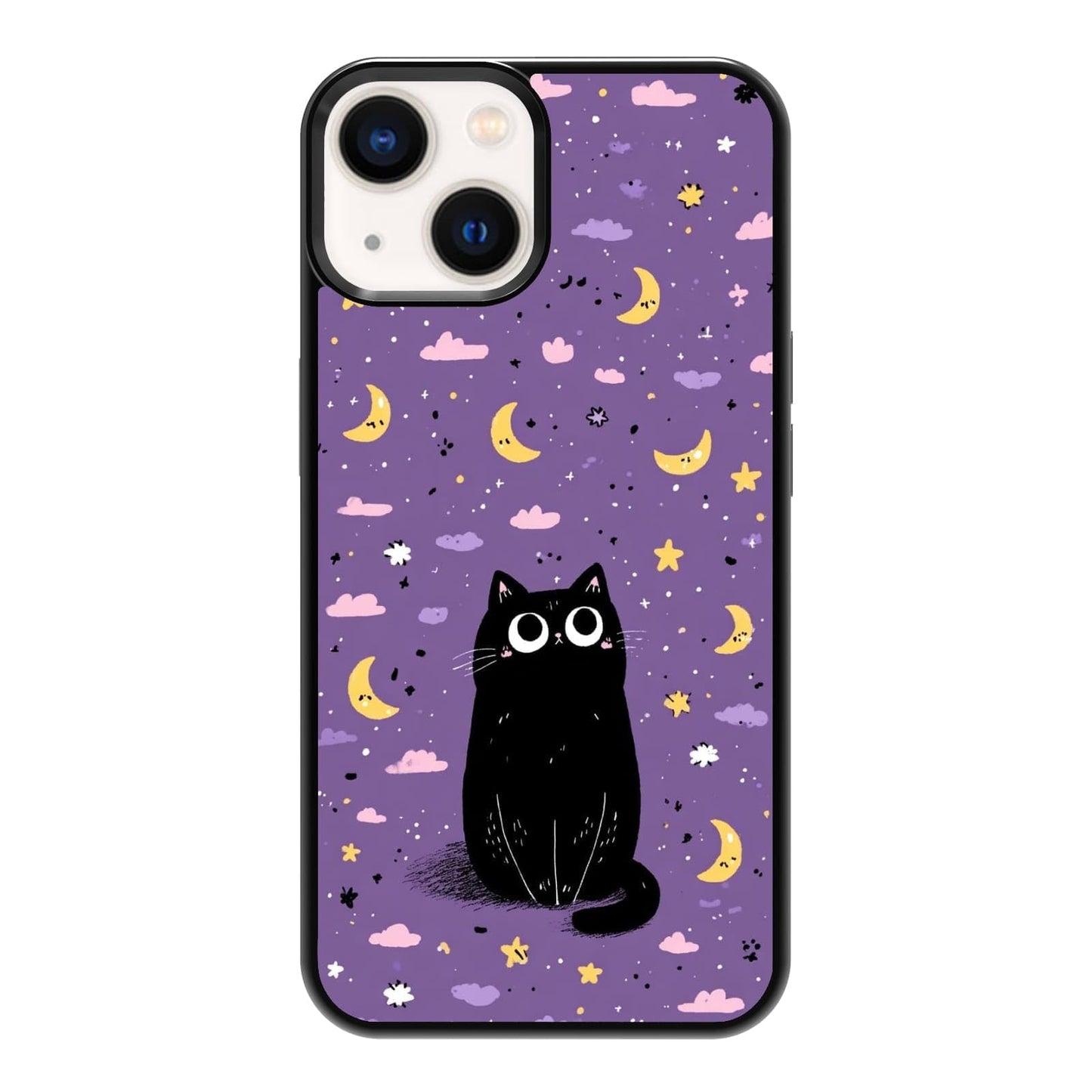 Plant Lover Black Cat Houseplants Indoor Garden Aesthetic Phone Case, Shockproof Protective Cover for iPhone 11 12 13 14 15 16 17 Pro Max Plus Mini XR 7 8 SE