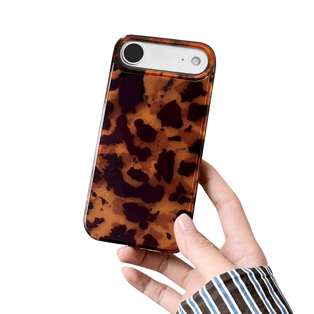 inewateri Compatible for iPhone 16 Pro Max Case with Cute Cheetah Leopard Print Retro Aesthetics Design Soft Slim TPU Shockproof Protective Bumper Glitter Shiny Phone Cover-Blue