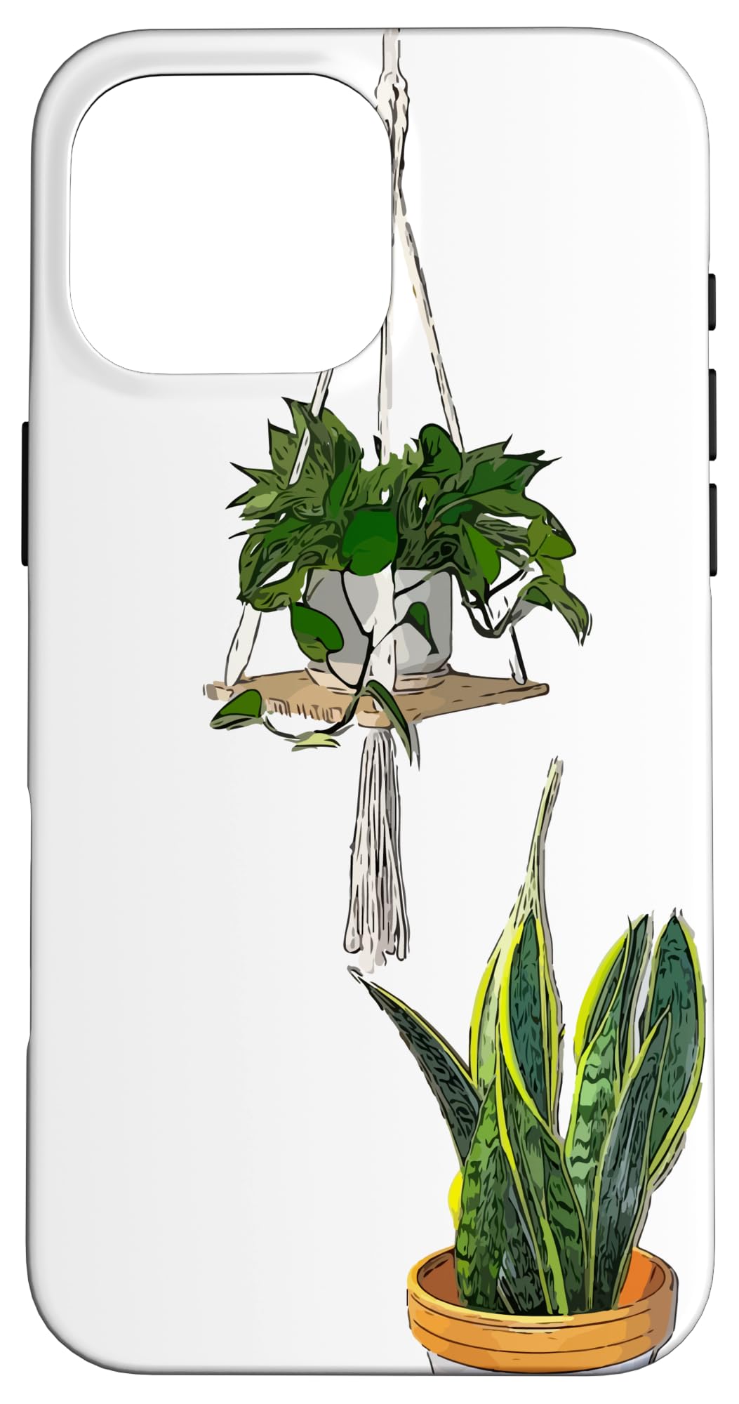 Modern Hanging Pothos and Snake Plant Case for iPhone Air