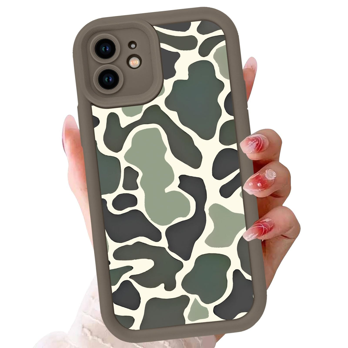Cute Dinosaur Phone Case for iPhone 15 6.1",Kawaii Cartoon Bubble Cases Funny Design Pattern Cover for Girls Kids Boys,Beige Soft Shockproof Lens Protection Funda for iPhone 15