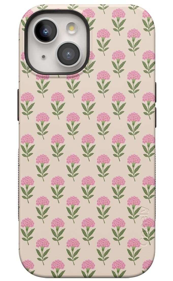 Casely iPhone 15 Case | Hanging Around | Potted Plants Floral | Bold Protective Design | Compatible with MagSafe