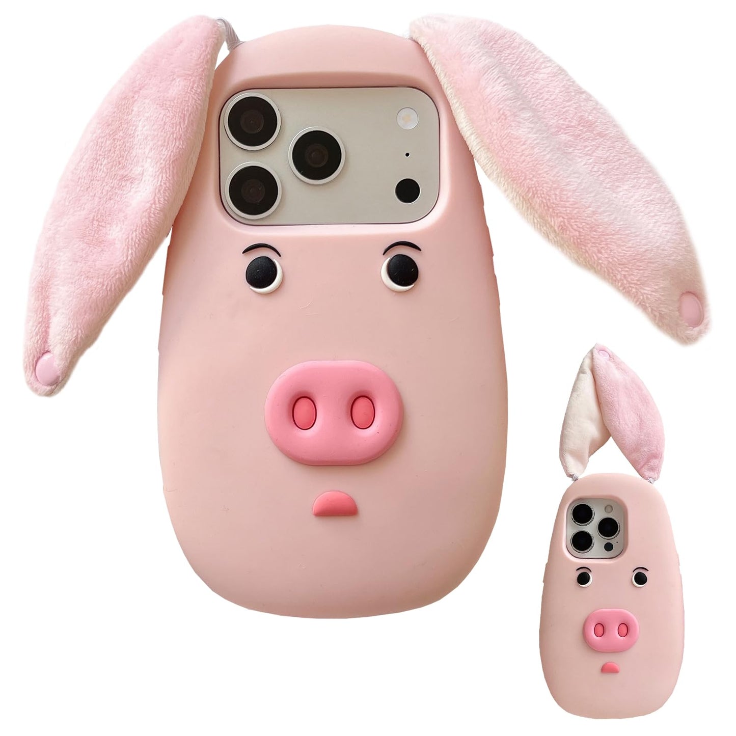Soft Silicone Case Compatible with iPhone 11,Cute 3D Cartoon Taiyaki with Fish Keychain 3D Funny Kawaii Phone Cases Women Girls Shockproof Cover for iPhone 11