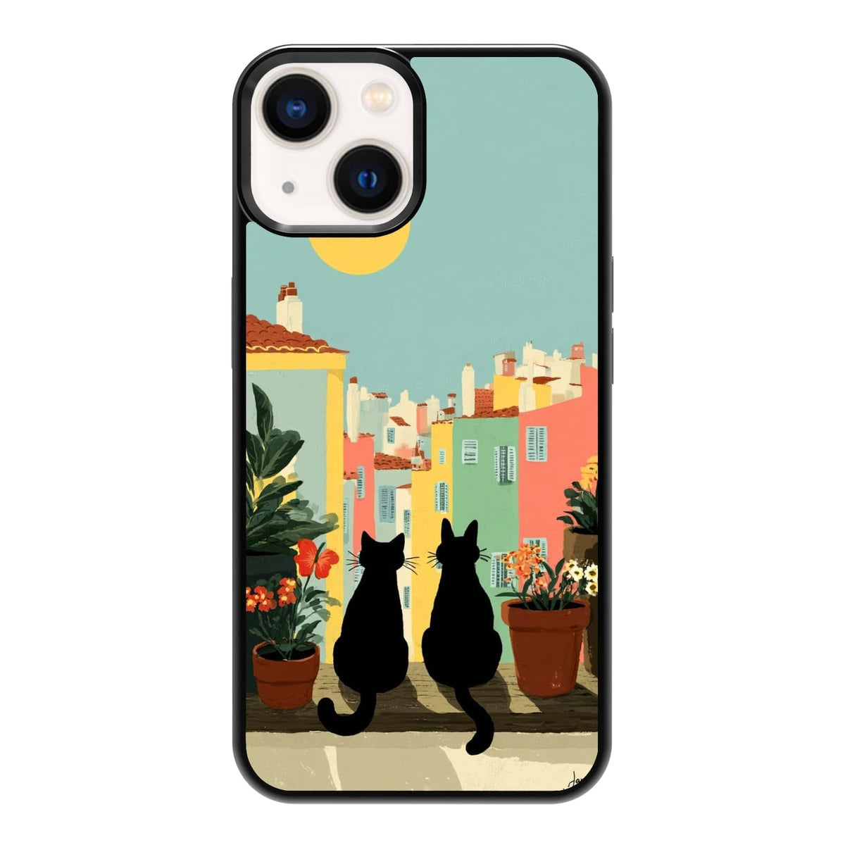 Nature Stained Glass Green Forest Tree Sunlight Phone Case, Shockproof Protective Cover for iPhone 11 12 13 14 15 16 17 Pro Max Plus Mini XR 7 8 SE