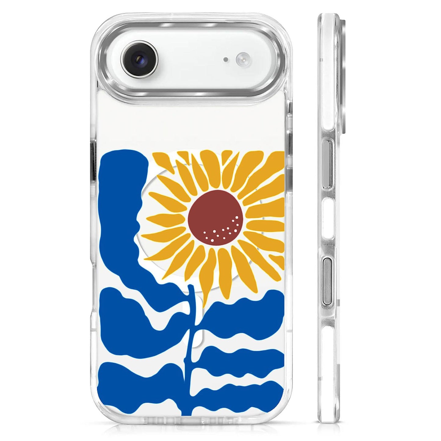 for iPhone 15 Case,Compatible with MagSafe,The Transparent TPU Silicone Protects The Phone Case from Drops, Slips and Fingerprints.Blue Ocean Whale Shark Octopus Turtle Collage