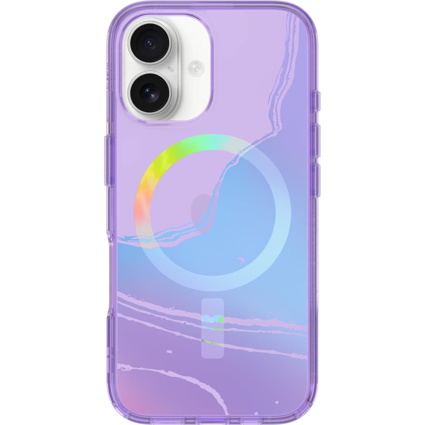 OtterBox iPhone 16 Pro Symmetry Series Clear Case - Pink Leopard Print | Snaps to MagSafe, Ultra-Sleek, Raised Edges Protect Camera & Screen, Ultra-Thin, Sleek iPhone Case