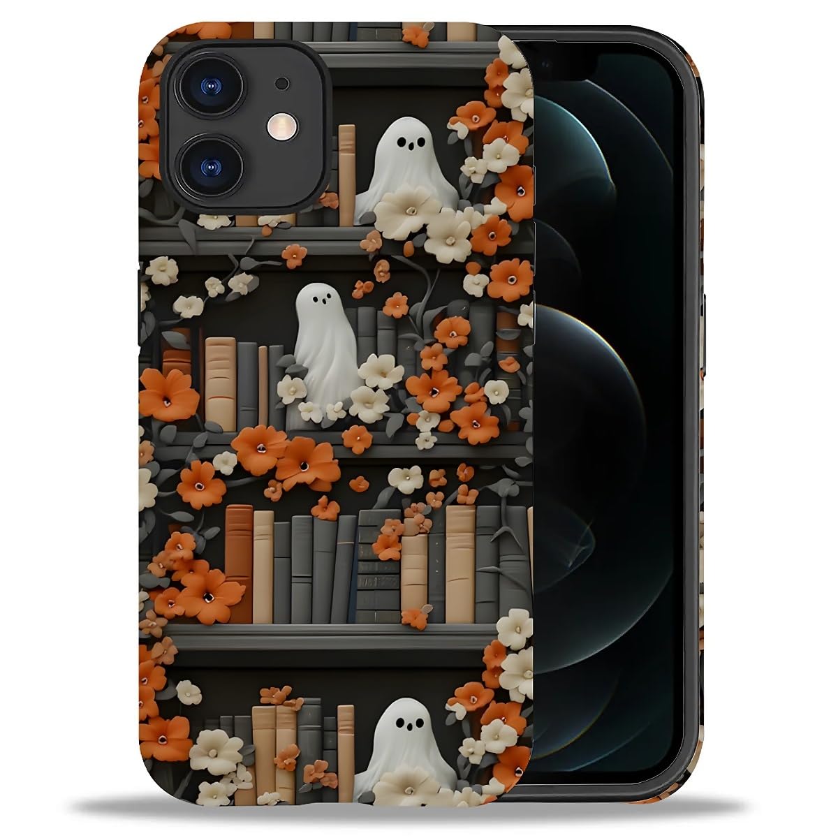 Case for iPhone 17,Drop Protection Hybrid 2-Layer Hard Phone Cover-Vintage Christmas Stamps Collage
