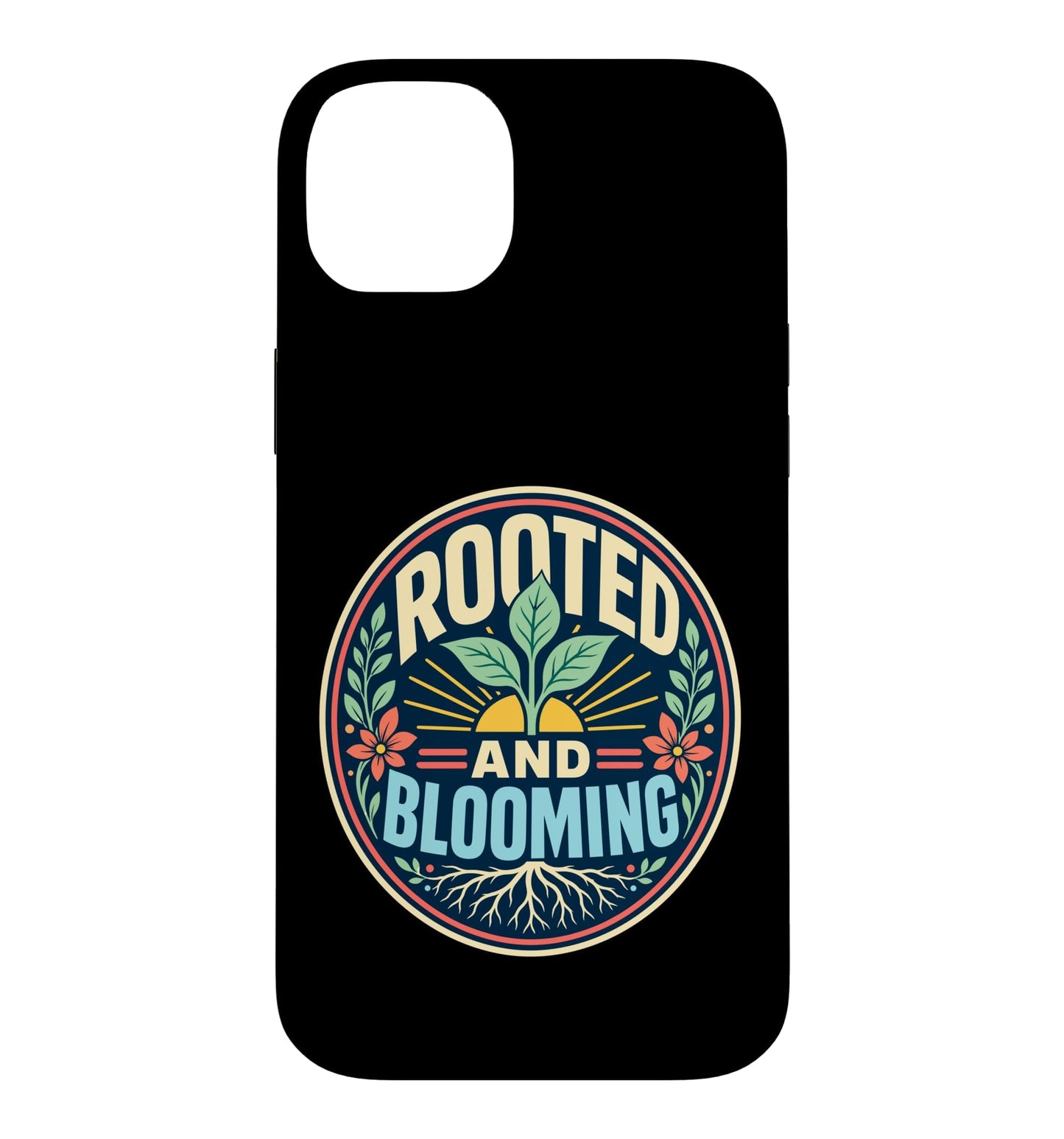 Rooted Blooming Plant Nature Retro Case for iPhone 16
