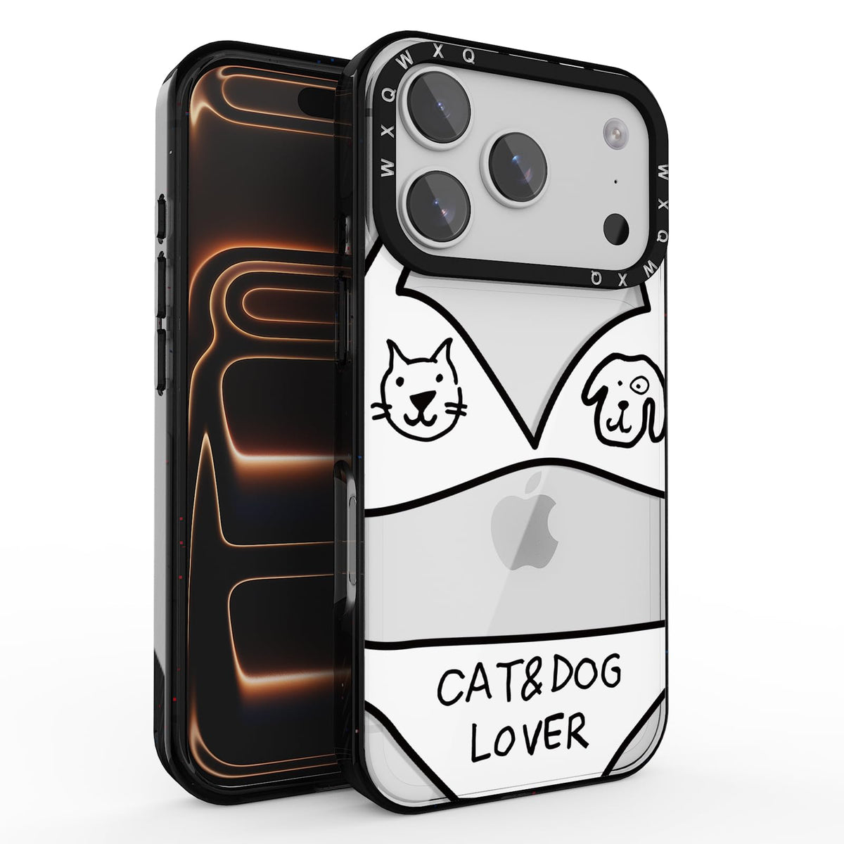 for iPhone 16 pro max Graffiti of Cartoon Animal Clear Phone Case | TPU+PC Premium Painted Anti-Drop Phone Case Superior Shock Absorption Military-Grade Drop Protection cover