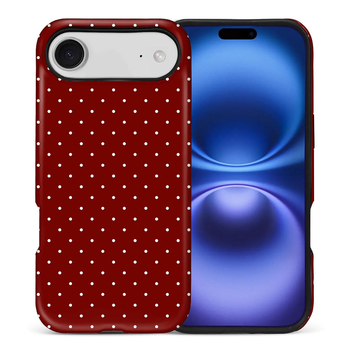 for iPhone 15 Case,Hybrid 2-Layer Hard Shell + Silicone Protective Case -Resistant Shockproof- A Naughty Cat with Blue Stripes Eating Fish