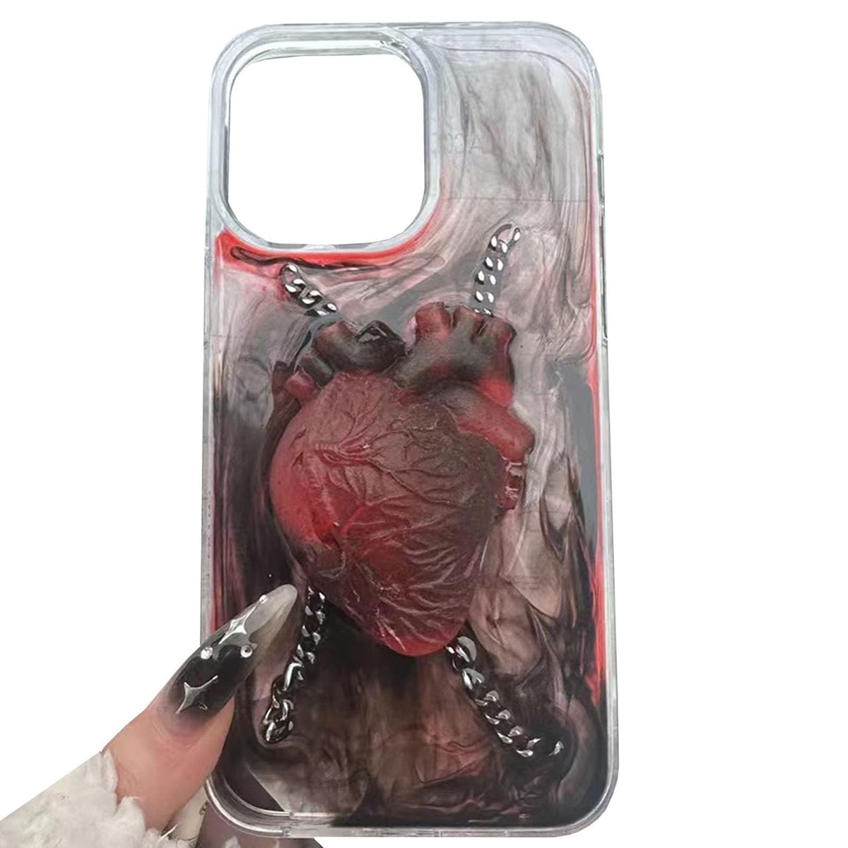 3D Halloween Skeleton Case for iPhone 15 6.1 inch,3D Soft Silicone Anime Funny Cool Weird Ugly Character Full Protective Shockproof Phone Case Cover for Teens Girls Women