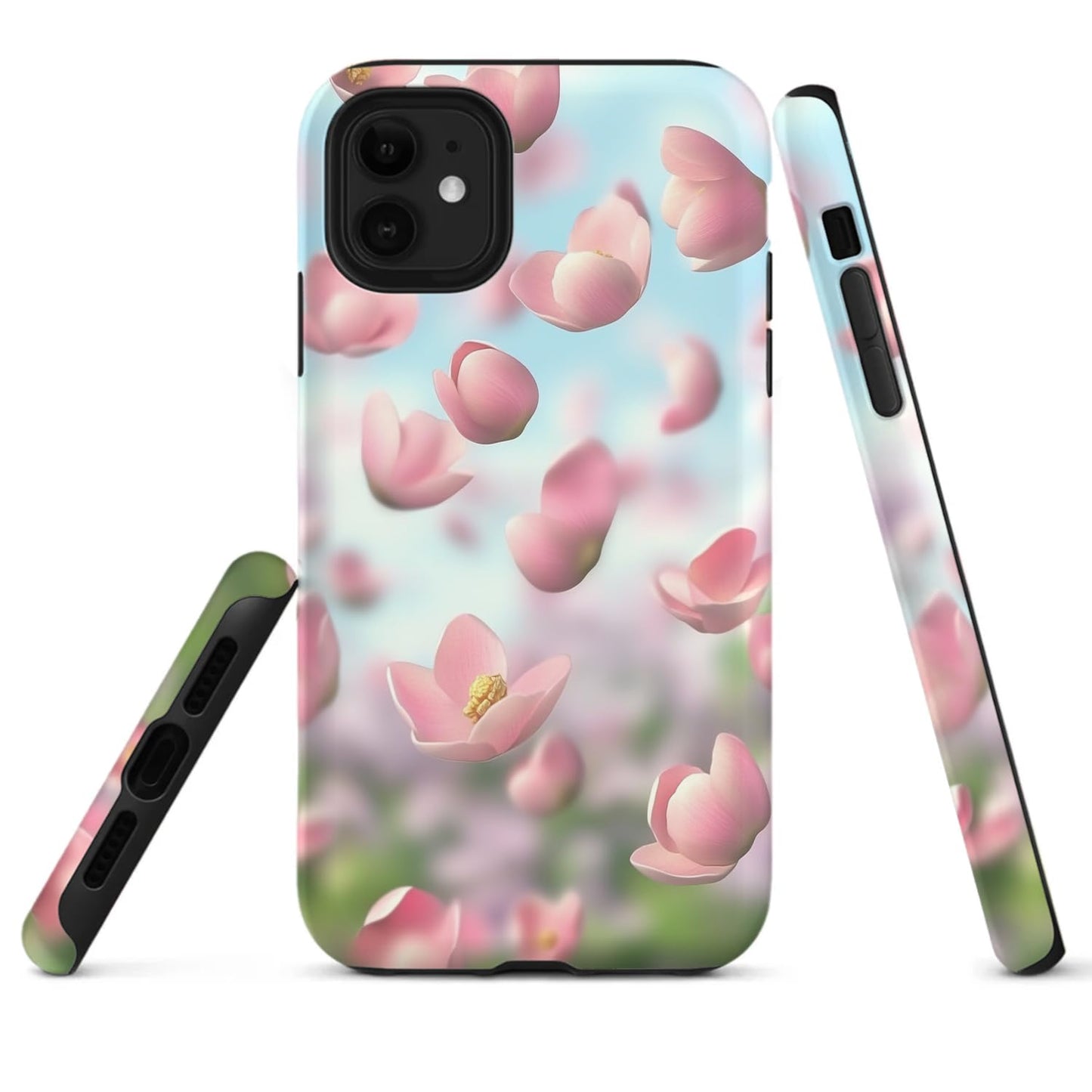 Raindrops Potted Plants Phone Case Compatible with iPhone 16 15 14 13 12 Compatible with Samsung Galaxy S25 S24 S21 Ultra FE S22 Dual Layer Sturdy Shockproof Full Protection
