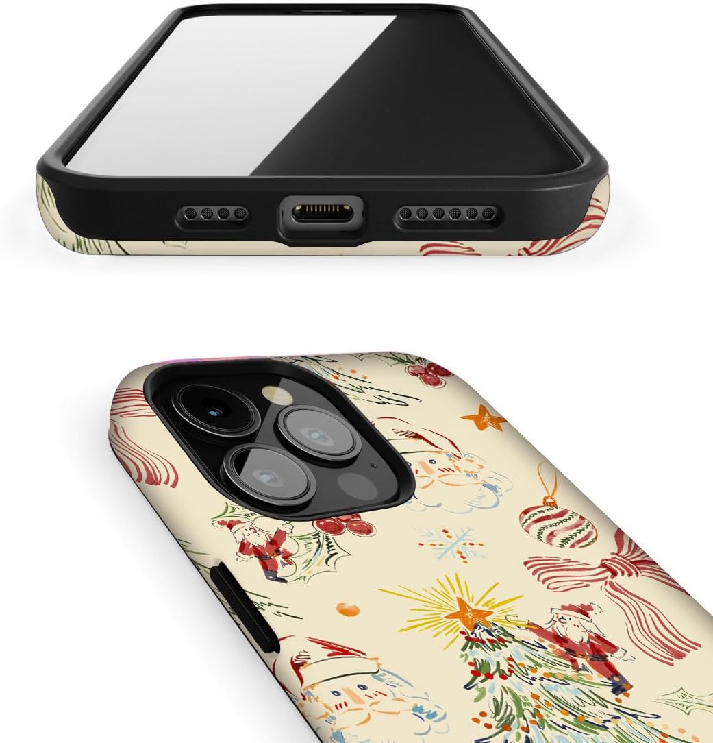 Case for iPhone 12 Pro,iPhone12,Christmas Tree Floral Phone Case for Girl Women Boy Men,Hybrid Durable Shockproof Soft Silicone Cover