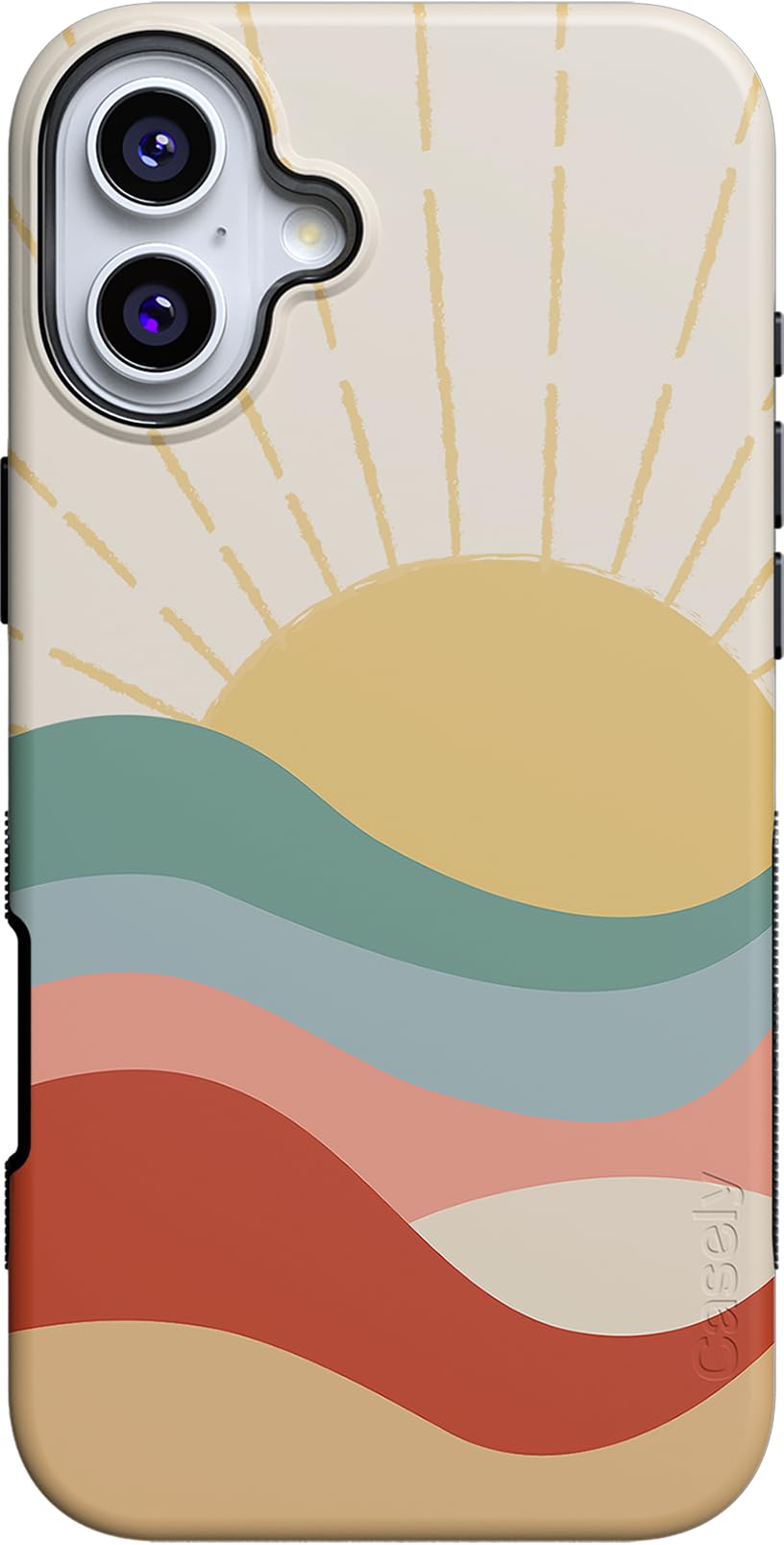 Casely iPhone 16 Case | Clubhouse | Golden on the Green | Bold Protective Design | Compatible with MagSafe