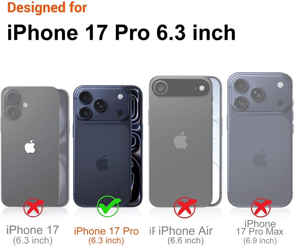 Compatible with iPhone 17 Pro Case,with [Soft Slim][Camera Protection] Cute Fishing Cats Shiny Aesthetic Phone Cover Anti-Yellowing Shockproof Protective Cover for Women Girl