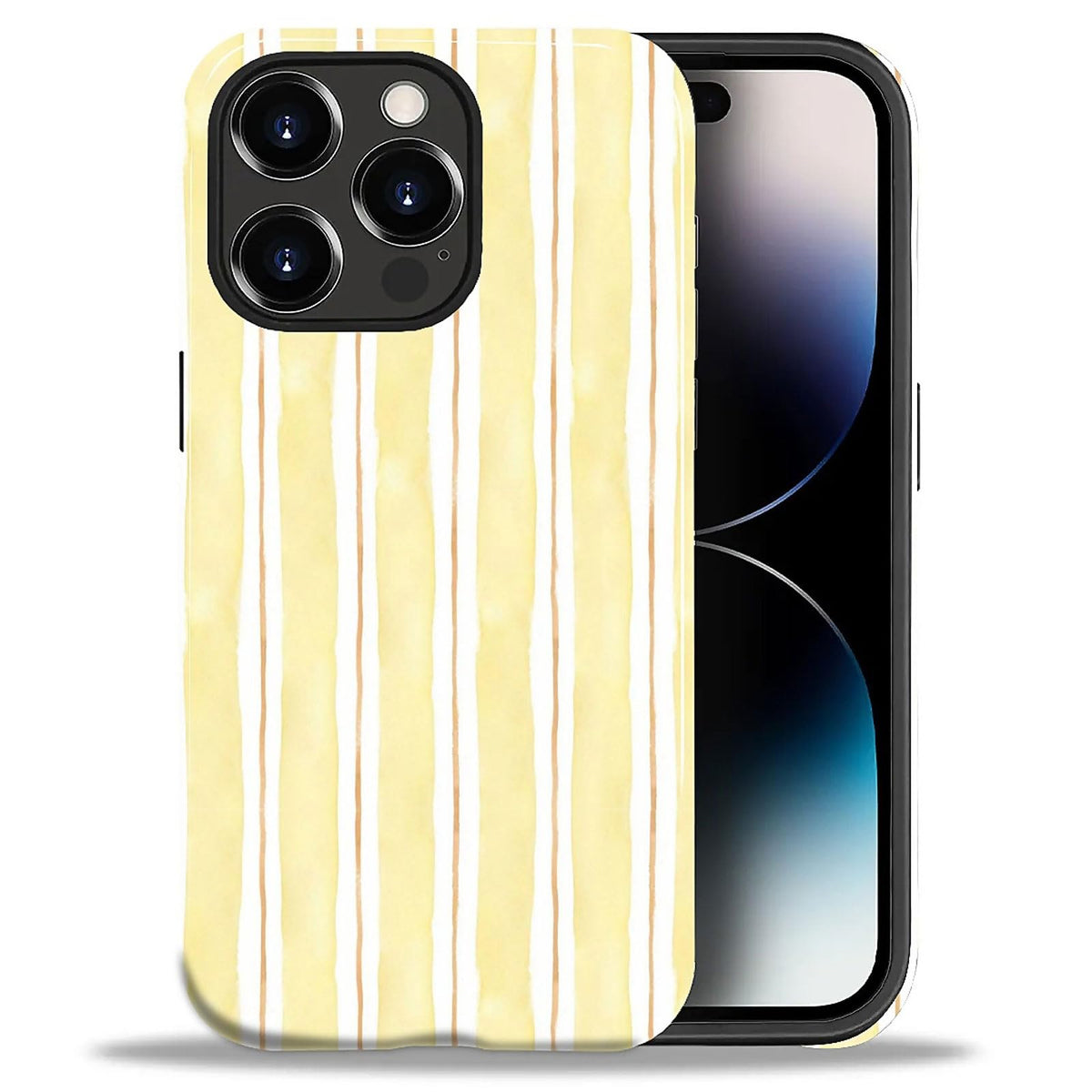 Case Compatible with iPhone 17 Pro,Double Layer Protection, Matte Finish, Anti-Drop and Anti-Fingerprint Armor -Yellow Striped Taco Vacation Sausage Dog Collage