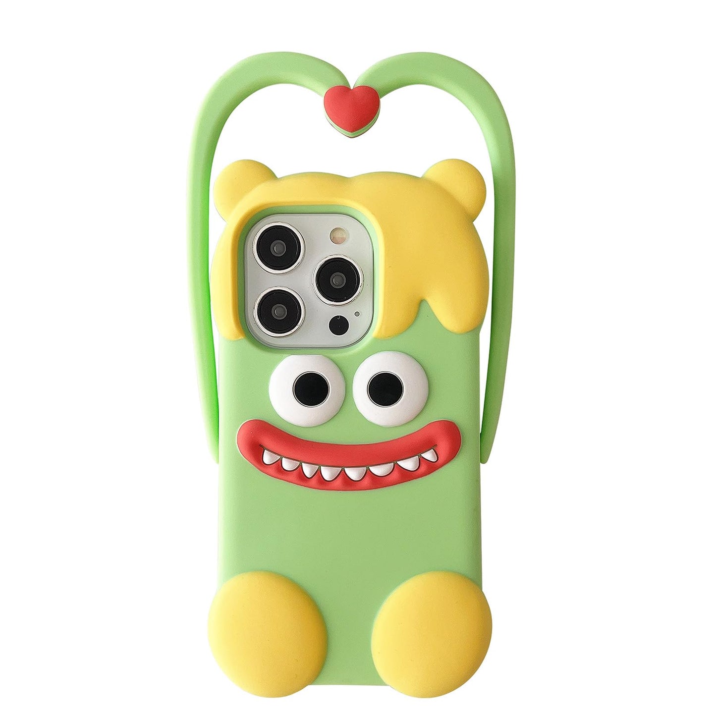 Funny 3D Silicone Case for iPhone 17 Pro Max,Cute Cartoon Black Mask Kawaii Phone Case for Women Girls Soft Rubber Bumper Cool Fun Cover for iPhone 17 Pro Max