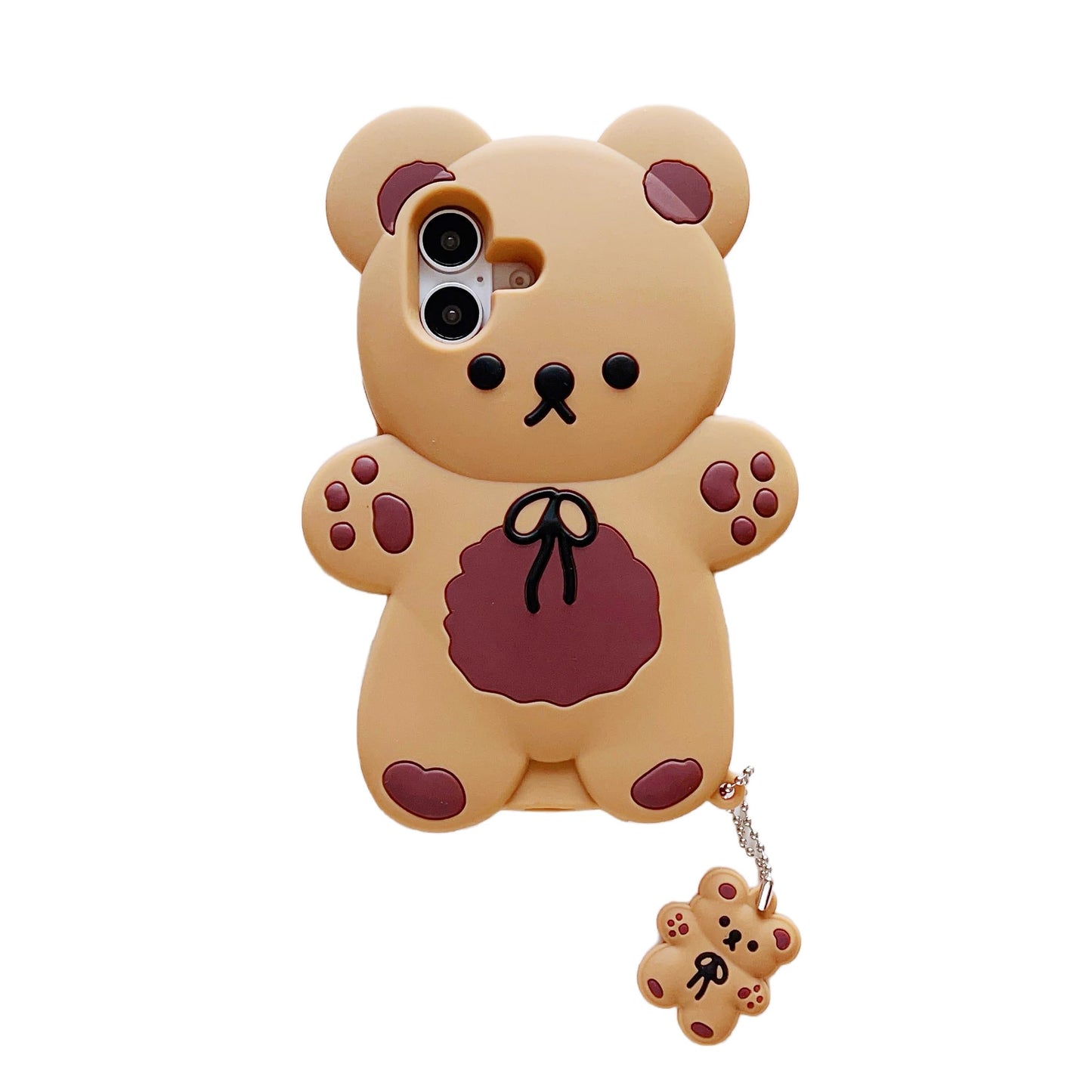 3D Potato Case for iPhone 16 6.1",Cartoon Cute Kawaii Lovely Character Potato Man with Pendant Shape Kids Teens Girls Women Soft Silicone Case for iPhone 16 6.1 inch 2024