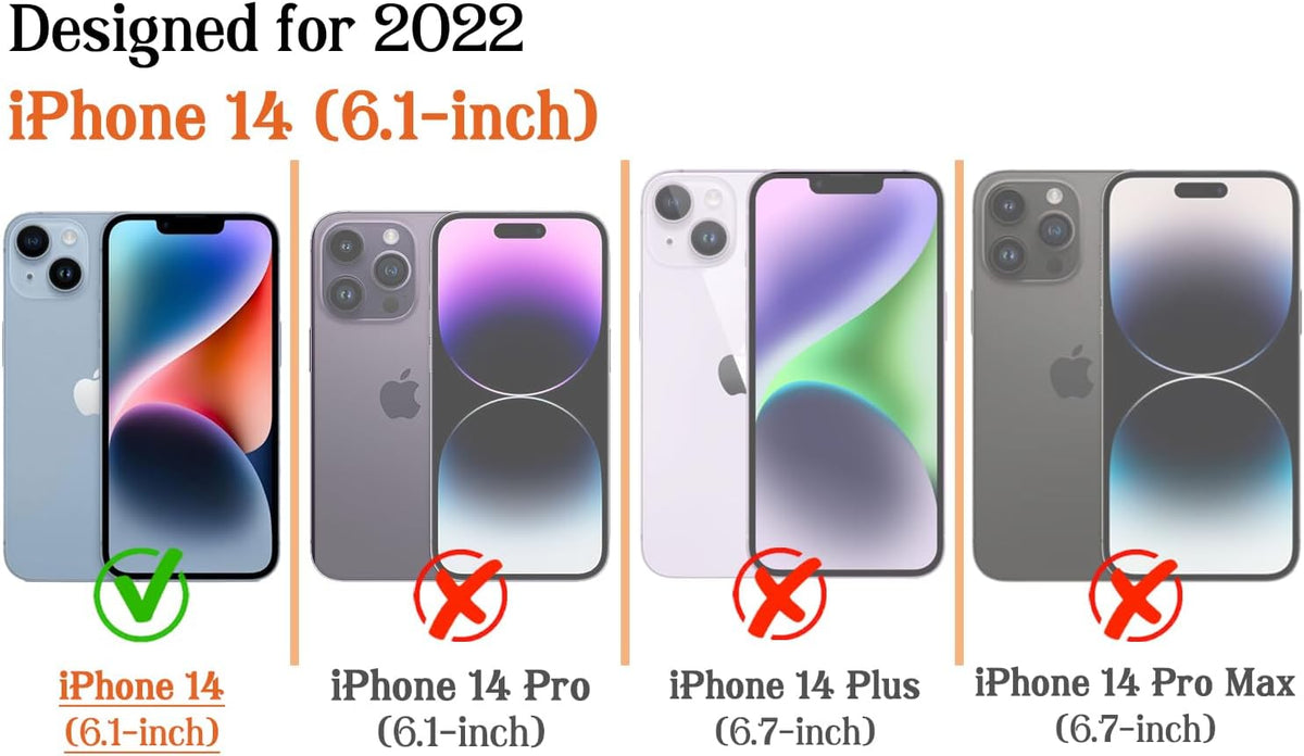 Magnetic for iPhone 13/14 Case Cute Cat Phone Case, Apricot | Shockproof Slim TPU and Hard PC Protective Phone Cover Compatible with MagSafe Designed for Women Girls Gift