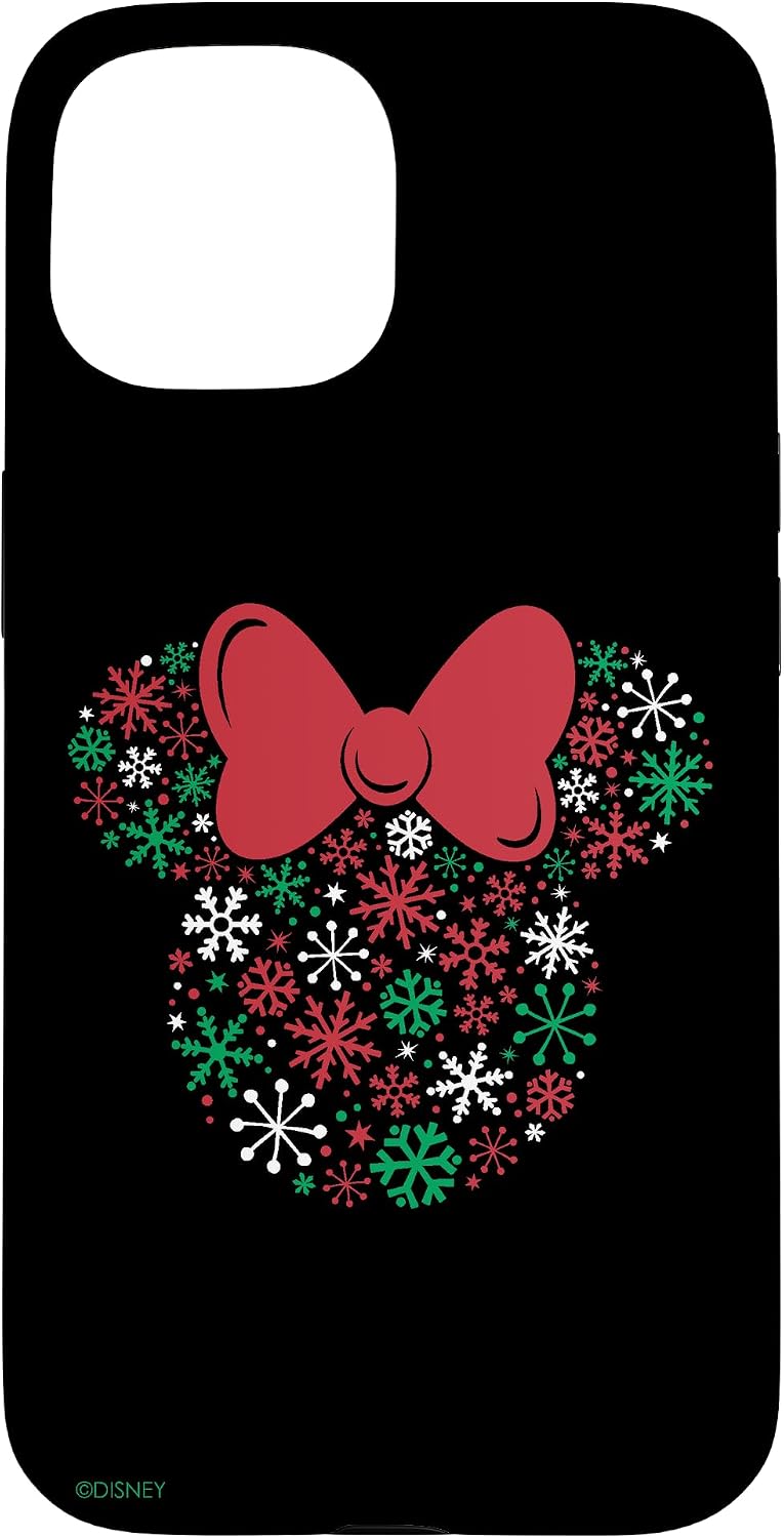 Disney Minnie Mouse Icon Holiday Snowflakes Case for iPhone 16 Pro Max