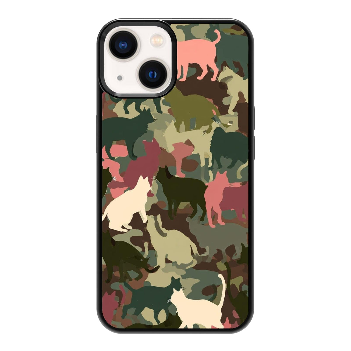 Vintage Green Herb Botanical Leaf Sketch Nature Phone Case, Shockproof Protective Cover for iPhone 11 12 13 14 15 16 17 Pro Max Plus Mini XR 7 8 SE