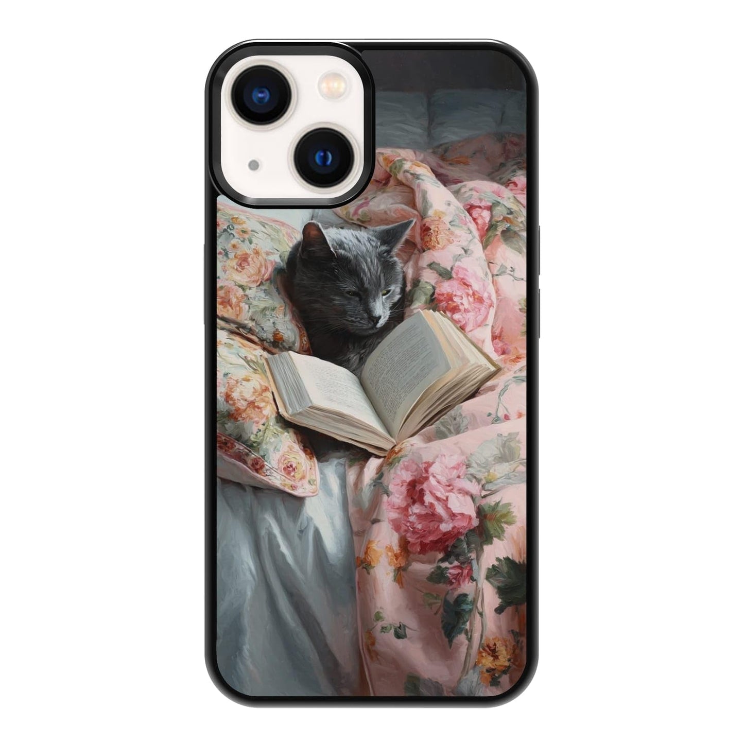 Plant Lover Black Cat Houseplants Indoor Garden Aesthetic Phone Case, Shockproof Protective Cover for iPhone 11 12 13 14 15 16 17 Pro Max Plus Mini XR 7 8 SE