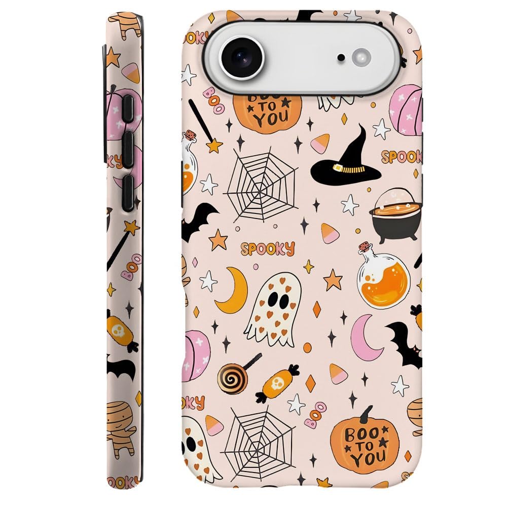 Compatible with iPhone 15 Pro,Durable & Shockproof Phone Case Cover Design - Christmas Retro Doodle