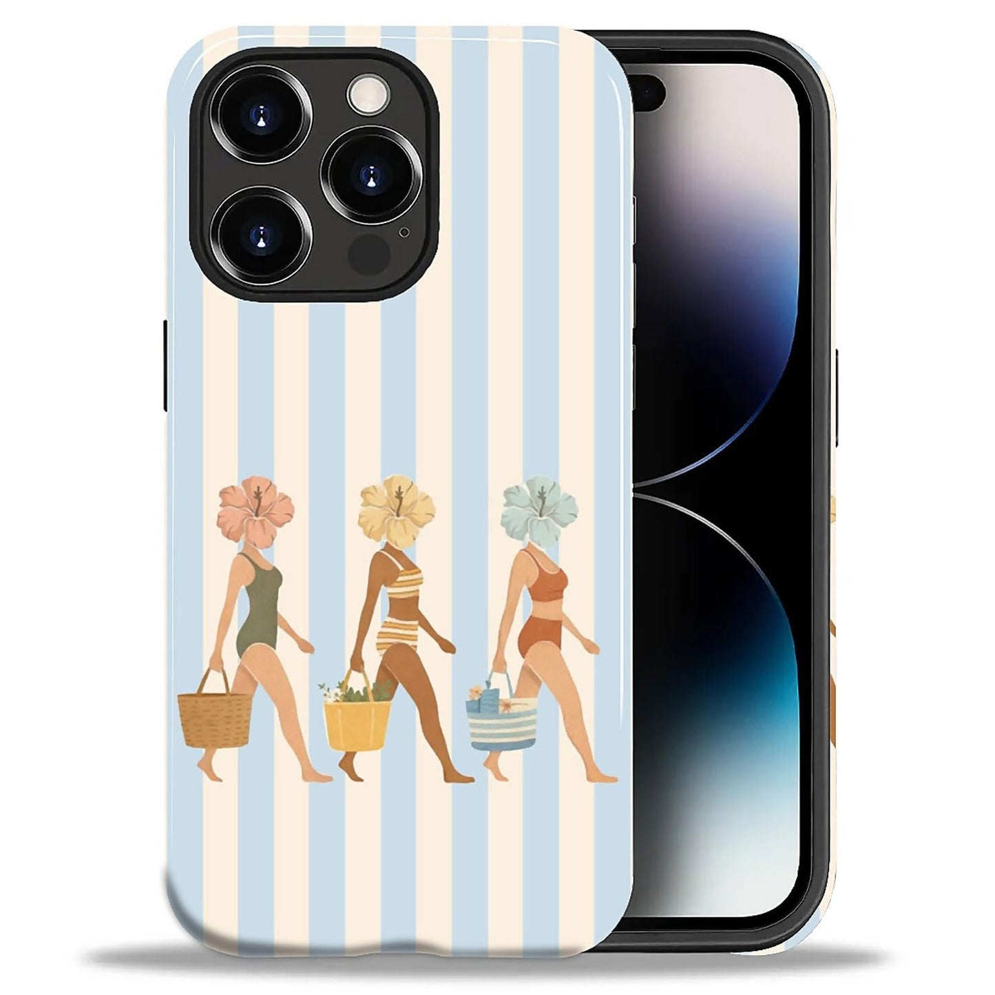 Case Compatible with iPhone 17 Pro,Double Layer Protection, Matte Finish, Anti-Drop and Anti-Fingerprint Armor -Yellow Striped Taco Vacation Sausage Dog Collage