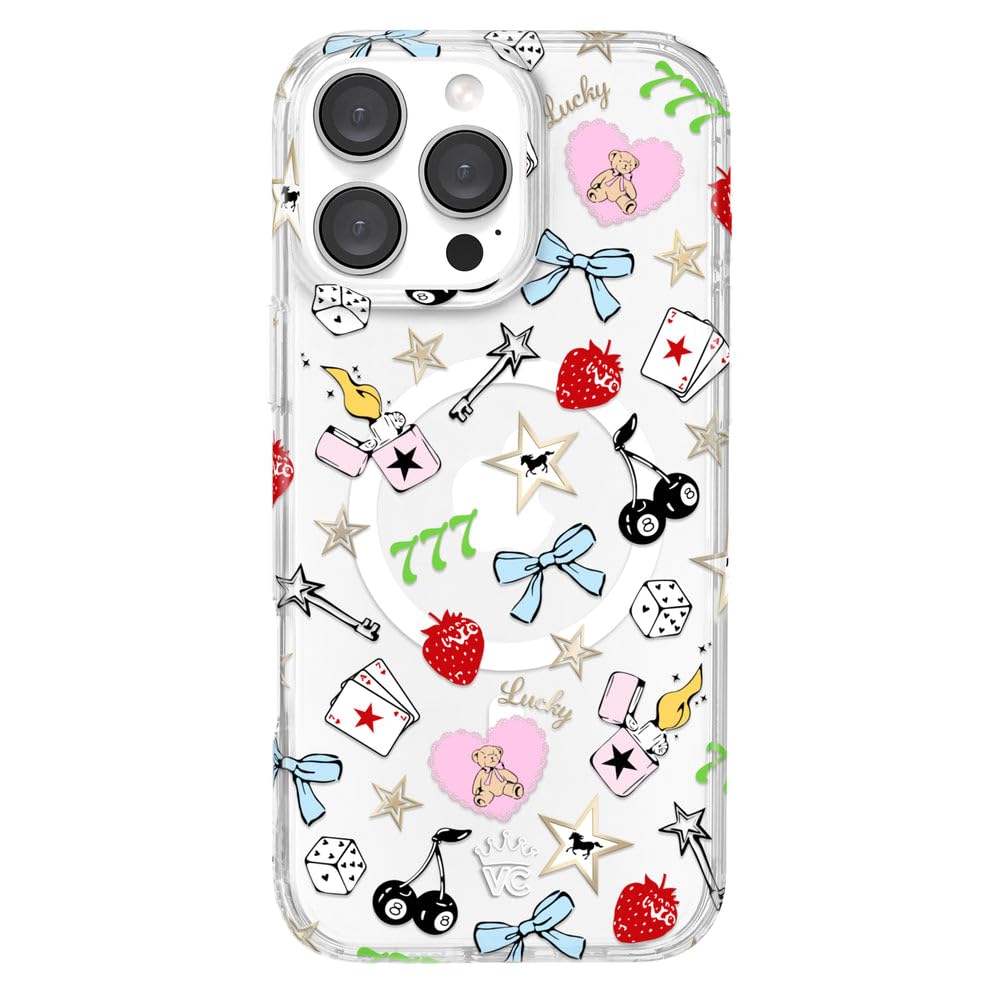 VELVET CAVIAR Christmas Phone Case for iPhone 16 - Compatible with MagSafe [10ft Drop Tested] - Holiday Peppermint Glitter Winter Theme