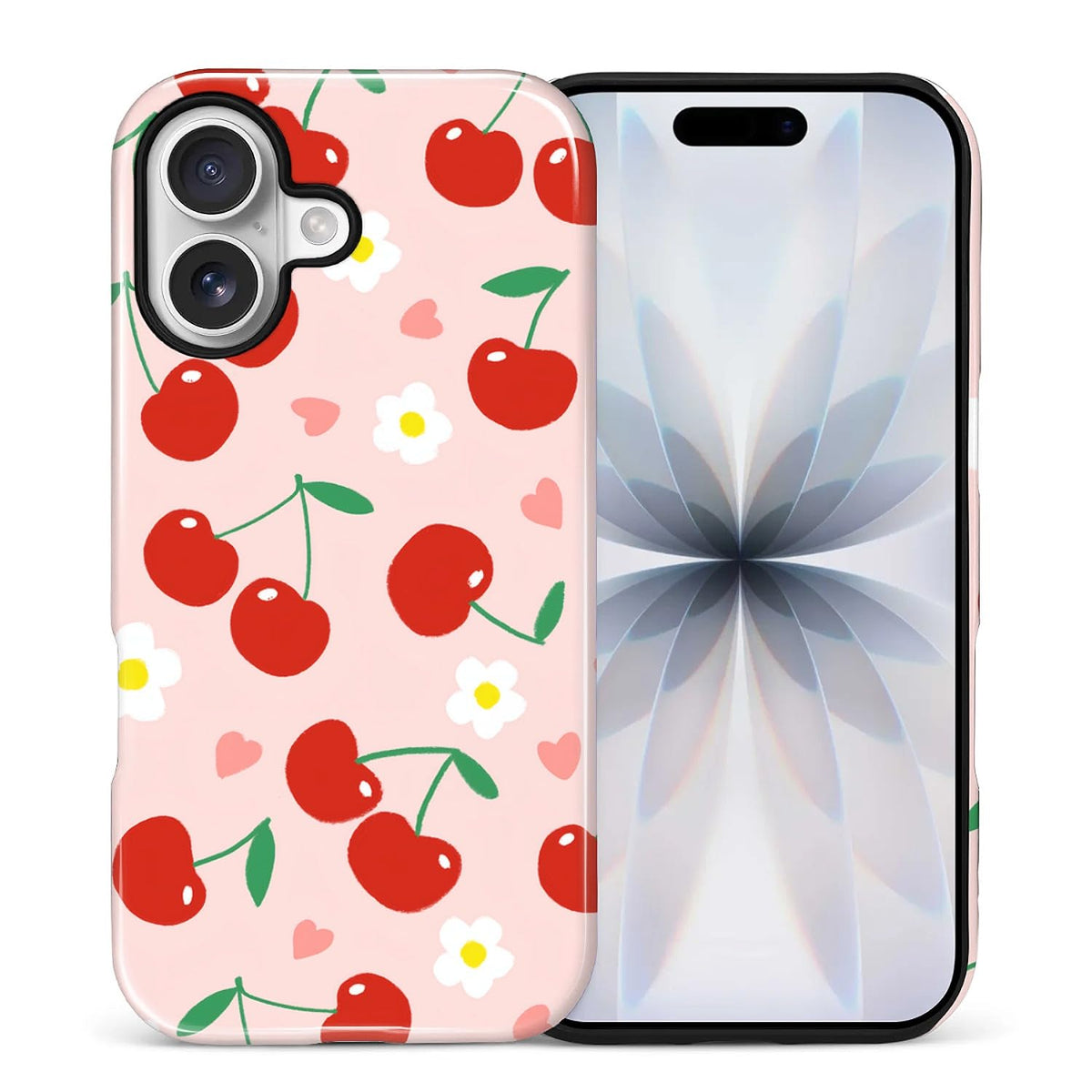 Compatible with iPhone 13 14 Case, Hybrid 2-Layer Case Shockproof Anti-Scratch for Girl Women Boy Men, Plant Collection for iPhone 13 14