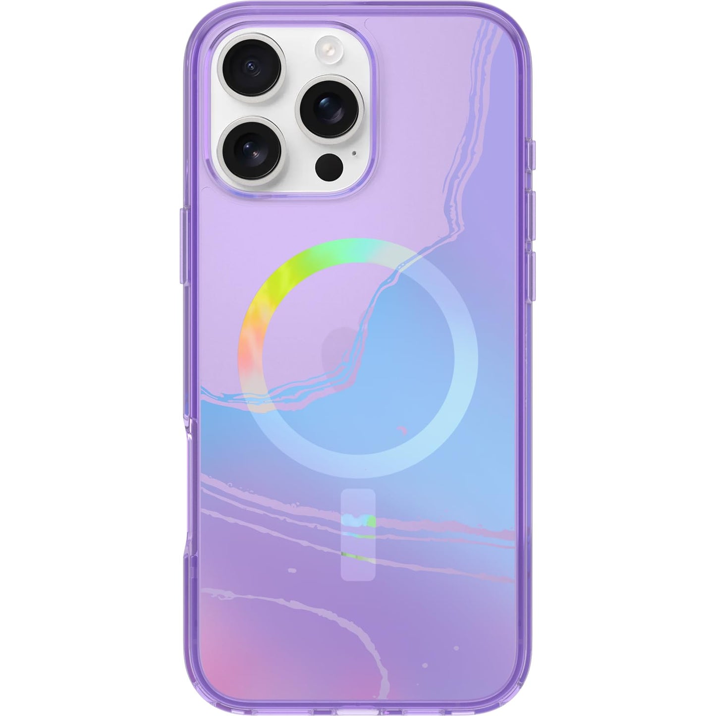 OtterBox iPhone 16 Pro Symmetry Series Clear Case - Pink Leopard Print | Snaps to MagSafe, Ultra-Sleek, Raised Edges Protect Camera & Screen, Ultra-Thin, Sleek iPhone Case