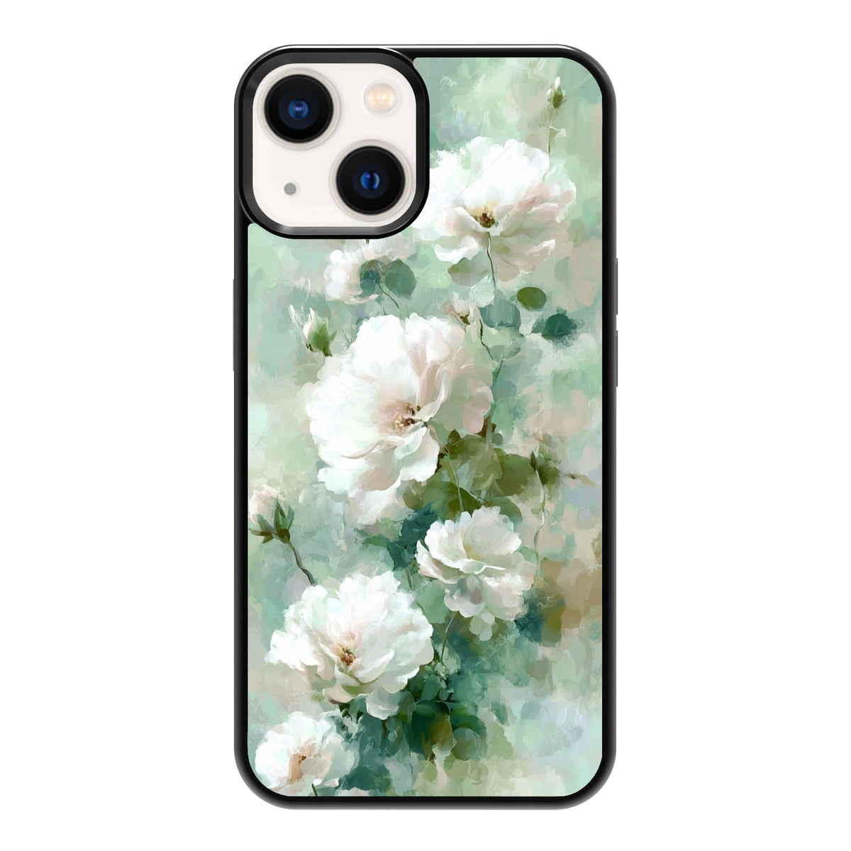 Lush Garden Wildflower Field Green Botanical Nature Aesthetic Phone Case, Shockproof Protective Cover for iPhone 11 12 13 14 15 16 17 Pro Max Plus Mini XR 7 8 SE