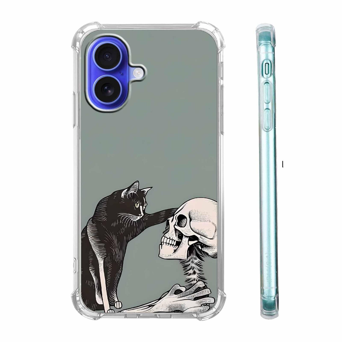Christmas Aesthetic Case for iPhone 16,Winter Holiday Elements Collage Case for Kids,Soft TPU Bumper Case Compatible with iPhone 16,6.1"