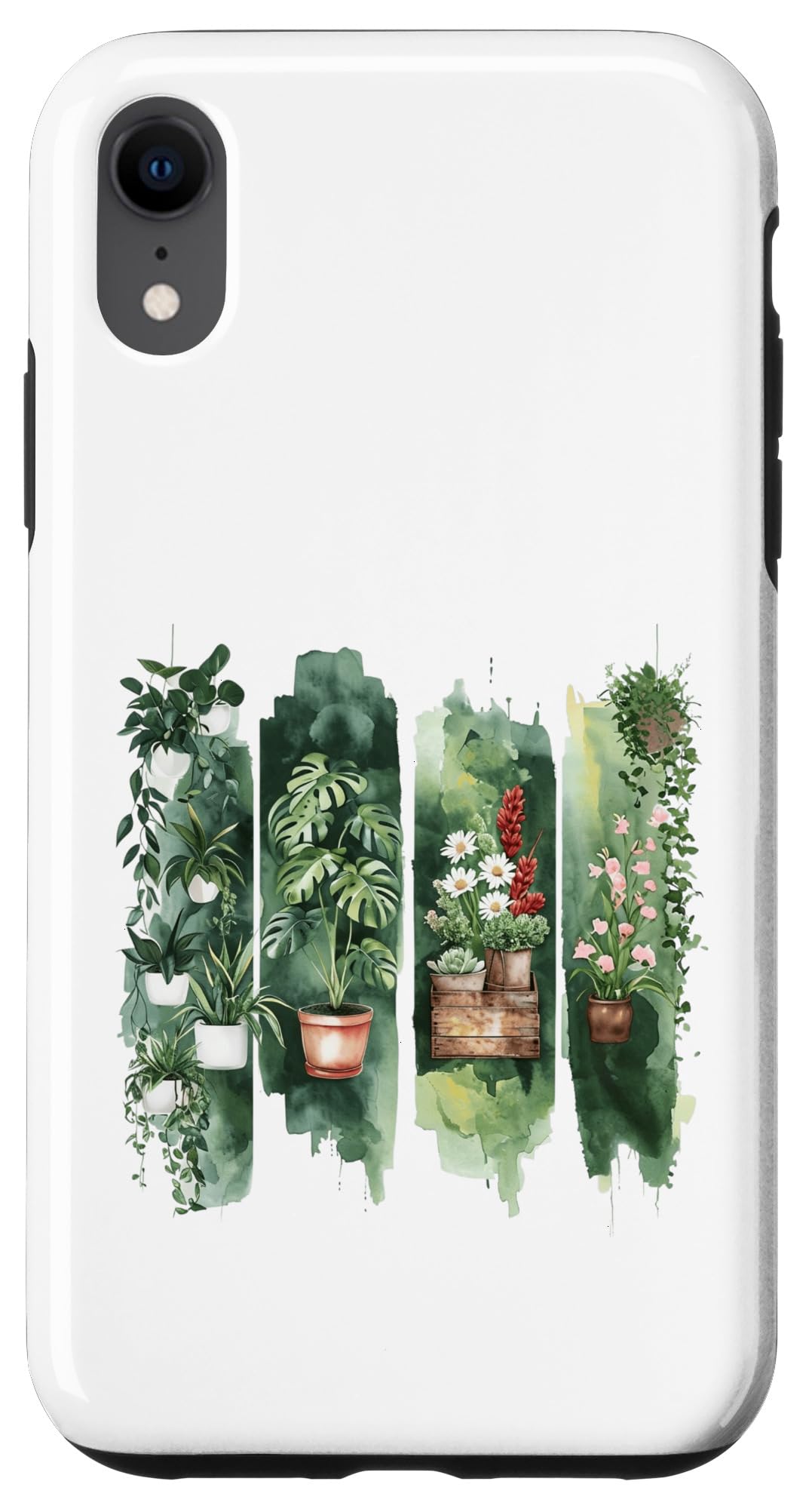 Watercolor Potted Houseplants Botanical Art Case for iPhone 16
