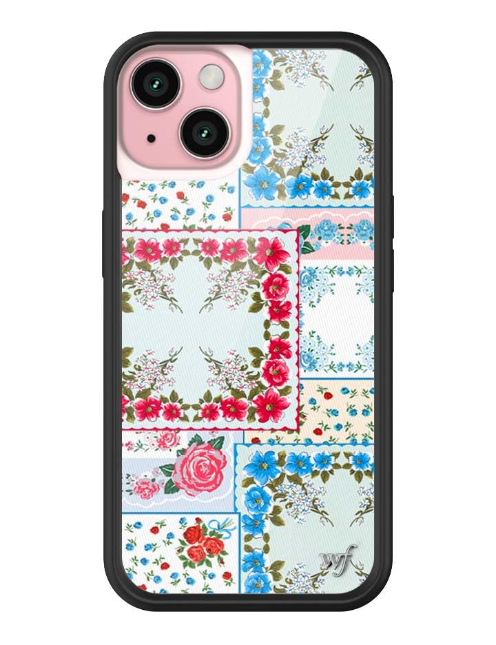 Wildflower Cases - Compatible with iPhone 15 | Protective Black Bumper, 6.5ft Drop Test Certified, Women Owned Small Business | Nature Floral Aesthetic Trendy Cute | Hummingbird