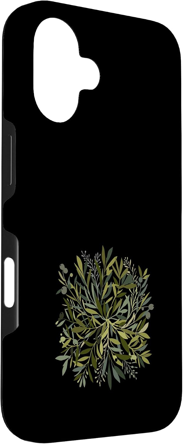 Wild Forest Leaves Botanical Green Foliage Nature Case for iPhone 16