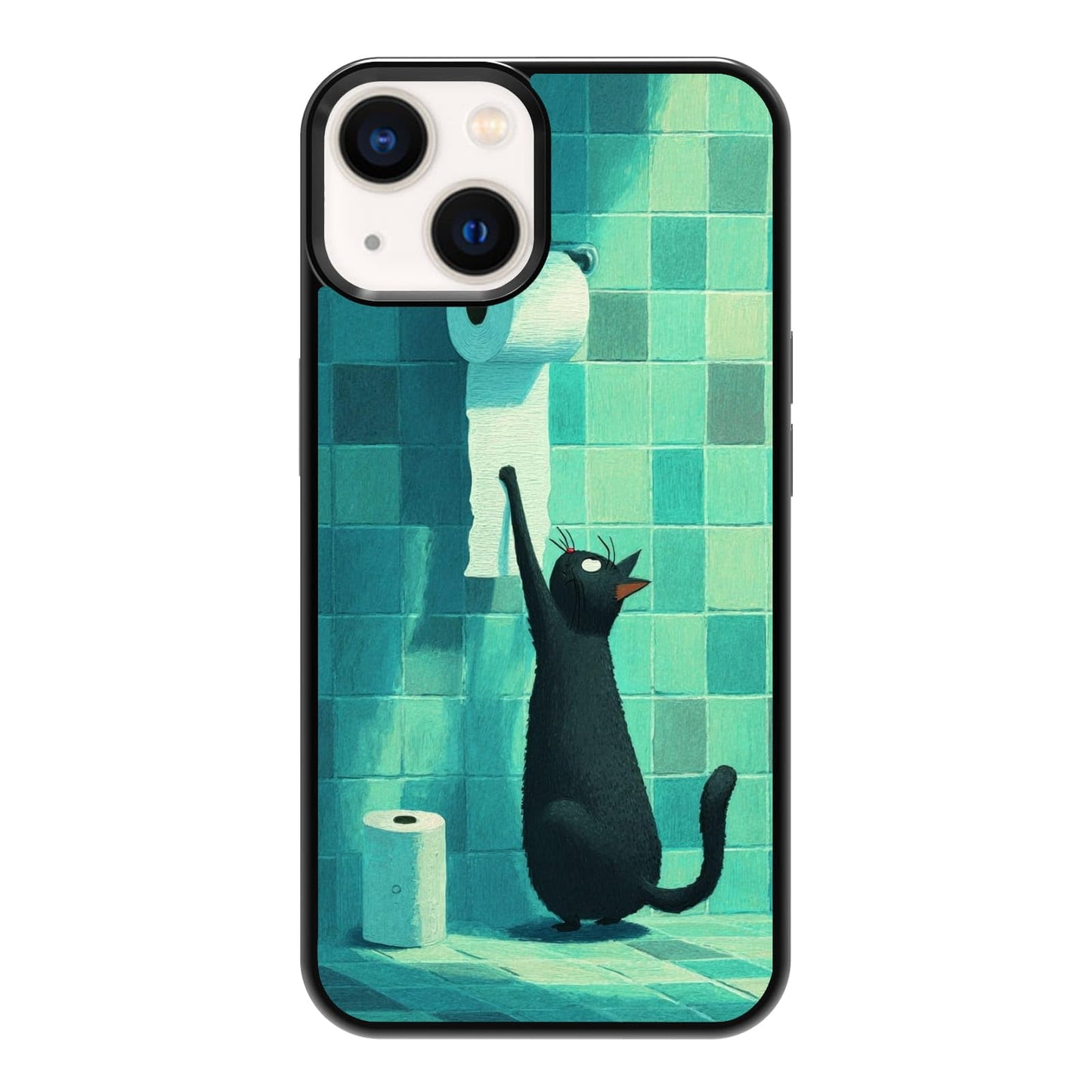 Elegant Forest Green Botanical Leaf and Plant Illustration Phone Case, Shockproof Protective Cover for iPhone 11 12 13 14 15 16 17 Pro Max Plus Mini XR 7 8 SE