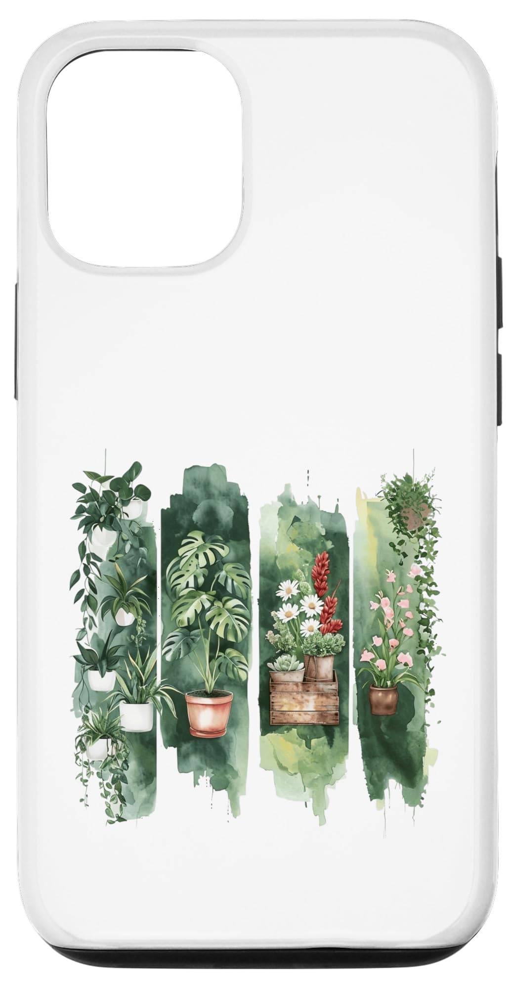 Watercolor Potted Houseplants Botanical Art Case for iPhone 16