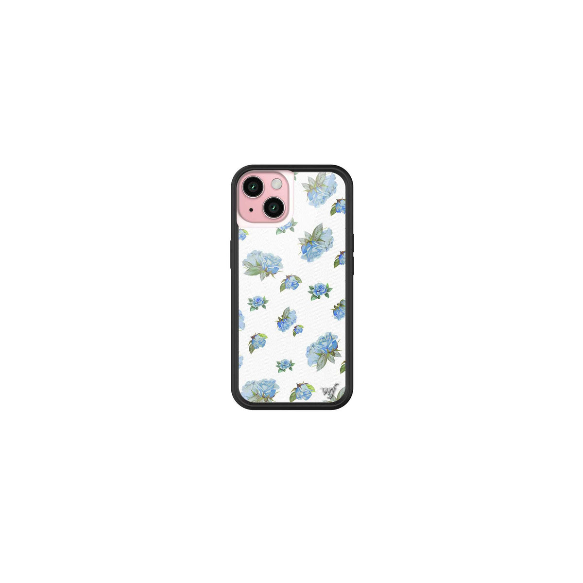 Wildflower Cases - Compatible with iPhone 15 | Protective Black Bumper, 6.5ft Drop Test Certified, Women Owned Small Business | Nature Floral Aesthetic Trendy Cute | Hummingbird