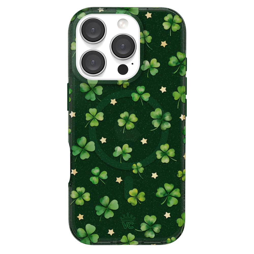 VELVET CAVIAR Christmas Phone Case for iPhone 16 - Compatible with MagSafe [10ft Drop Tested] - Holiday Peppermint Glitter Winter Theme