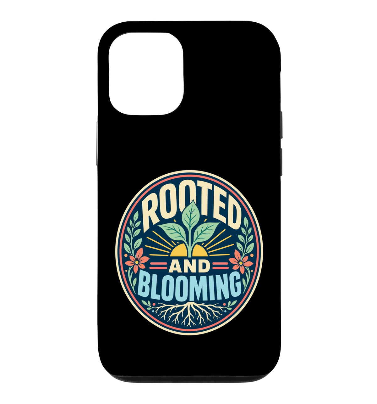 Rooted Blooming Plant Nature Retro Case for iPhone 16