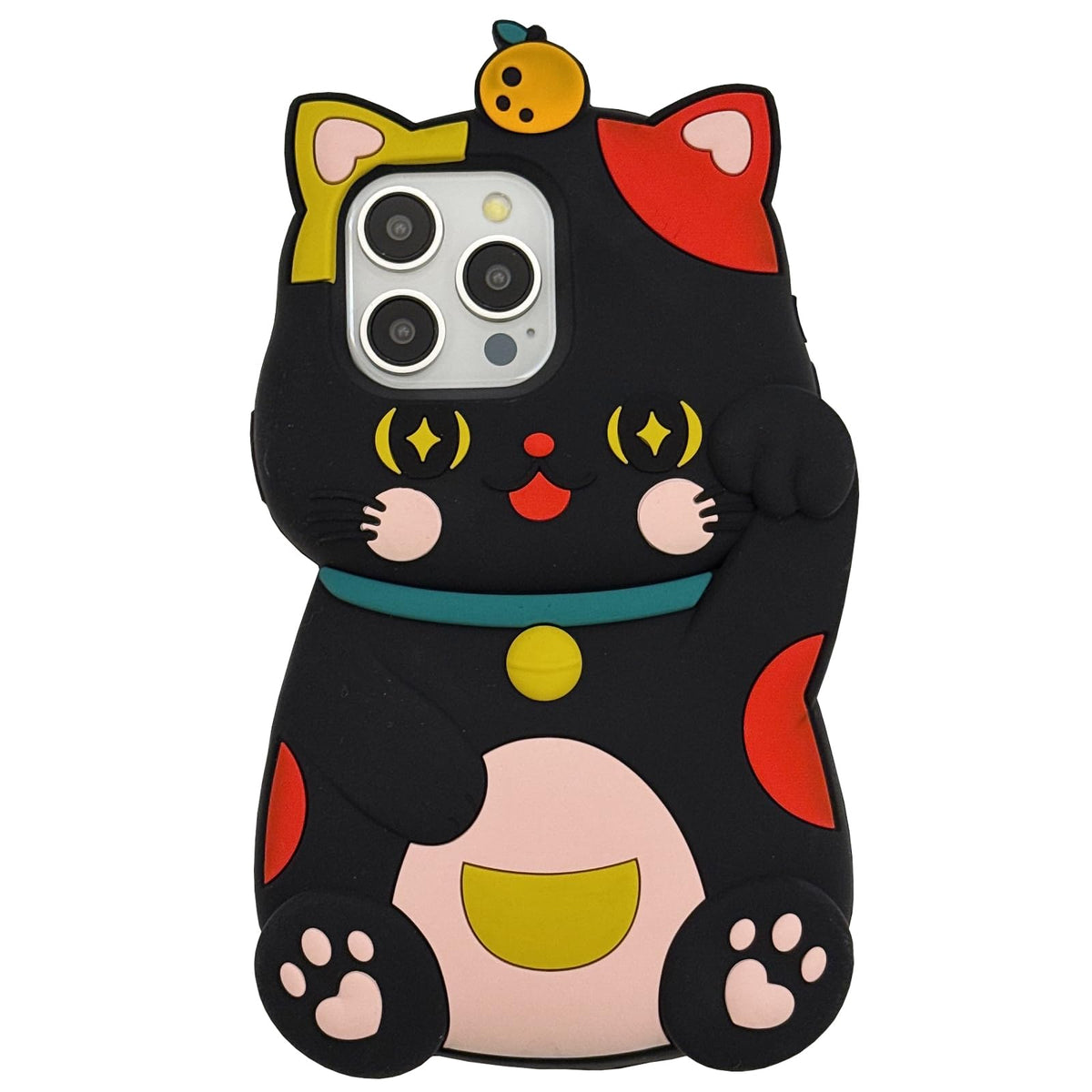 Funny 3D Silicone Case for iPhone 17 Pro Max,Cute Cartoon Black Mask Kawaii Phone Case for Women Girls Soft Rubber Bumper Cool Fun Cover for iPhone 17 Pro Max