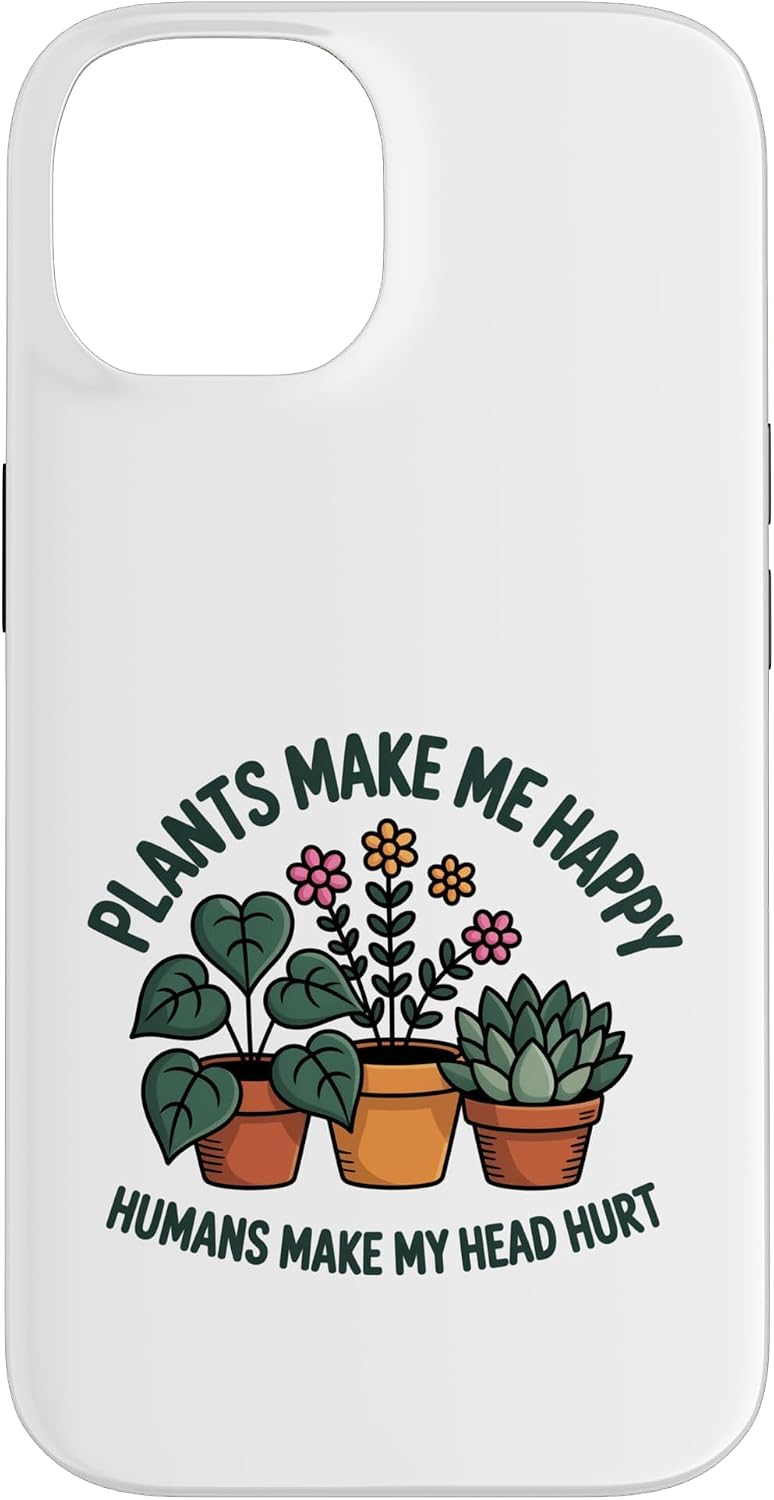 Plant Lover Introvert Plants Bring Joy Funny Design Case for iPhone 11