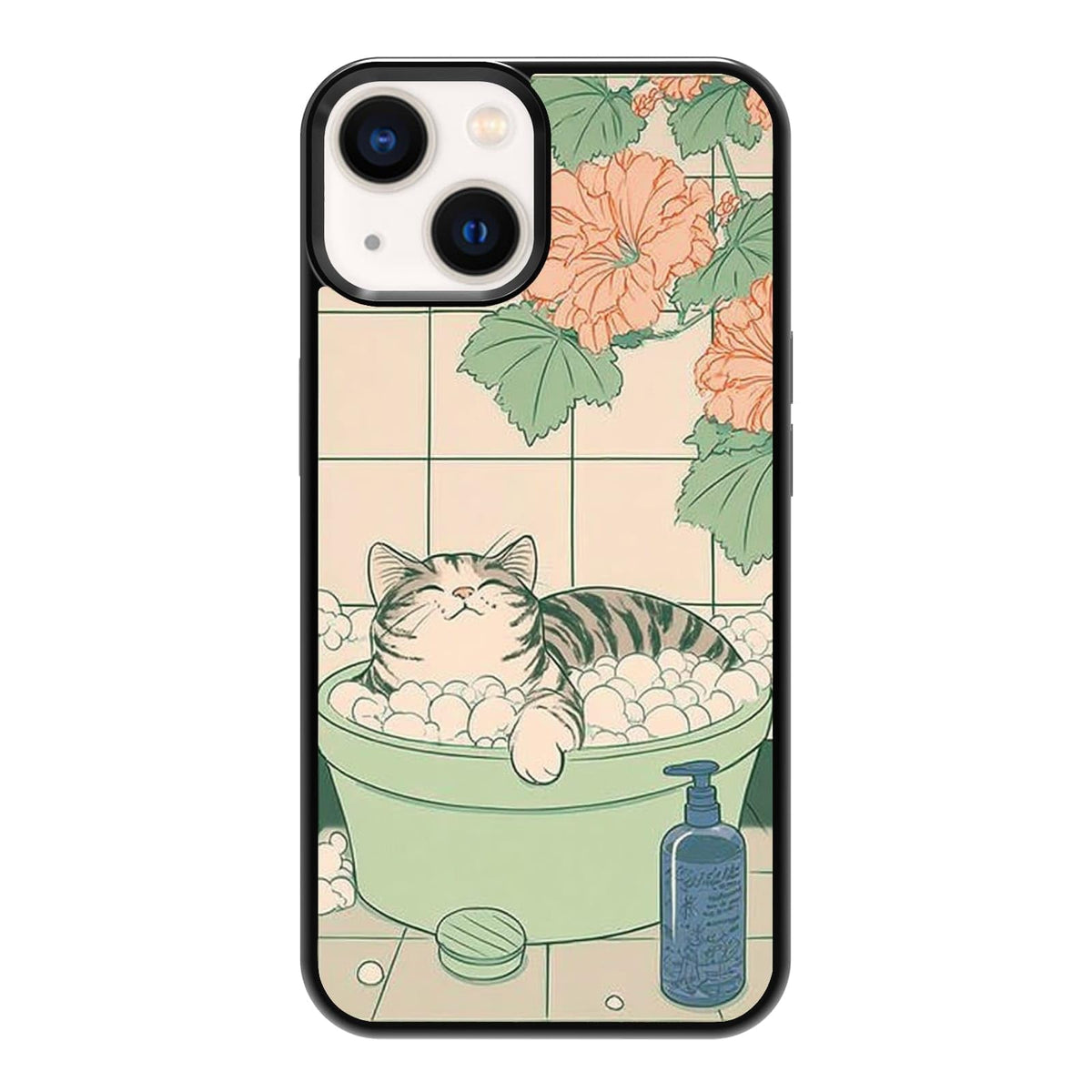 Plant Lover Black Cat Houseplants Indoor Garden Aesthetic Phone Case, Shockproof Protective Cover for iPhone 11 12 13 14 15 16 17 Pro Max Plus Mini XR 7 8 SE
