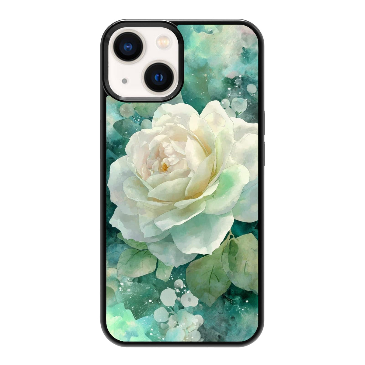 Lush Garden Wildflower Field Green Botanical Nature Aesthetic Phone Case, Shockproof Protective Cover for iPhone 11 12 13 14 15 16 17 Pro Max Plus Mini XR 7 8 SE